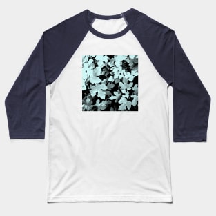 Fallen leaves, light blue pale-blue, grey, fall, autumn, leaves, pattern, leaf, botanical, xmas, christmas, spring, holidays, summer, Baseball T-Shirt